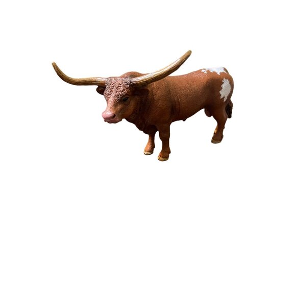 Schleich 2017 Texas Longhorn Bull Figurine D73527 Steer Farm Animal 6" - Picture 1 of 5